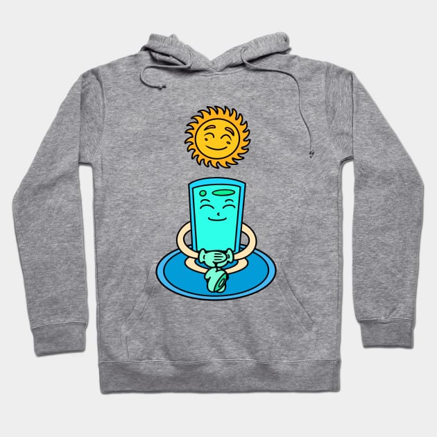 Cartoon funny meditation Hoodie by Andrew Hau